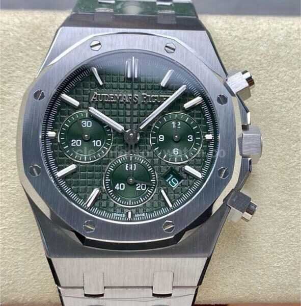 BF Factory Audemars Piguet Royal Oak Chronograph 26240ST.OO.1320ST.08 41mm Full Steel Green Dial