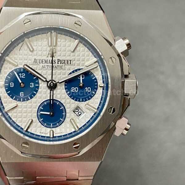 BF Factory Audemars Piguet Royal Oak Chronograph 26326ST.OO.D027CA.01 41mm Full Steel Blue Eye White Dial