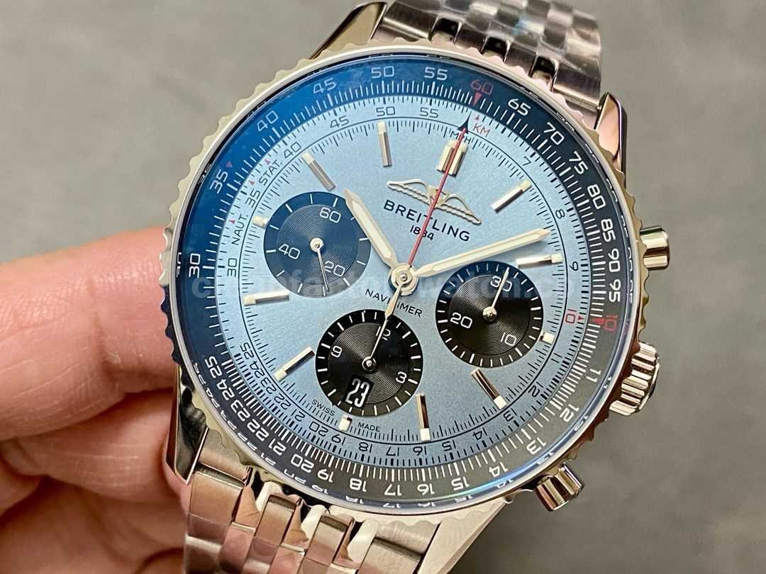 BLS Factory Breitling Navitimer B01 Chronograph AB0138241C1A1 42mm Ful (4)