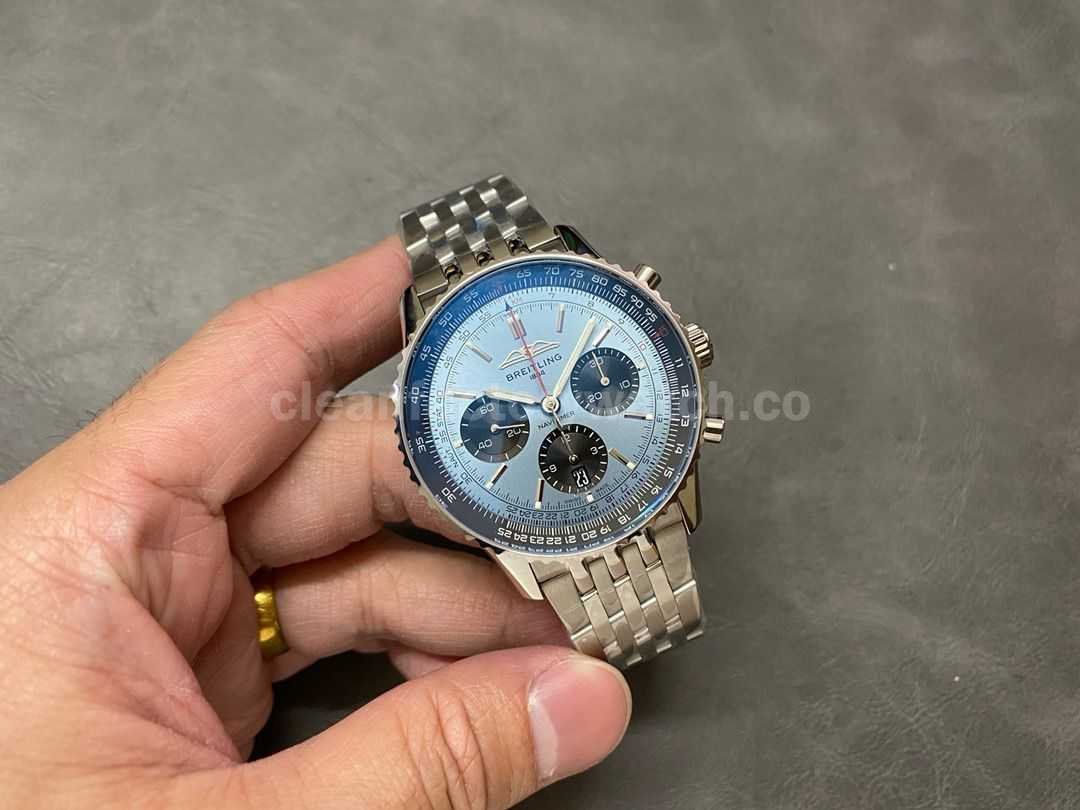 BLS Factory Breitling Navitimer B01 Chronograph AB0138241C1A1 42mm Ful (5)