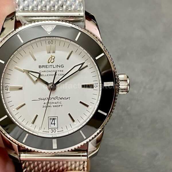 BLS Factory Breitling Superocean Heritage 42mm Superocean Full Steel White Dial