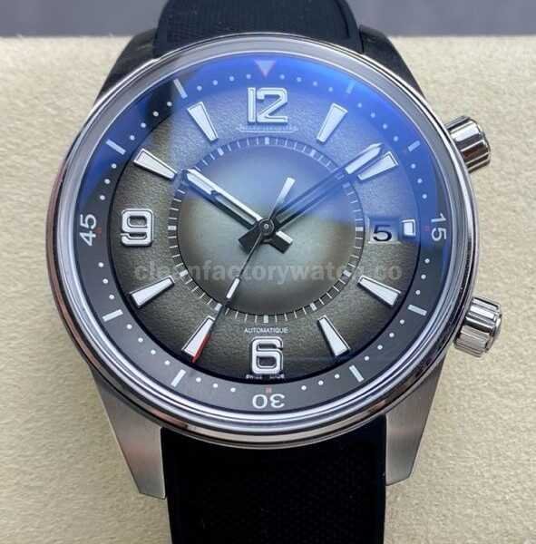 BLS Factory Jaeger-LeCoultre Polaris Date Q906863J 42mm Steel Rubber Strap Arabic Numerals Green Dial