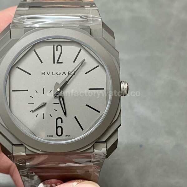 BV Factory Bvlgari Octo Finissimo 103464 40mm Full Dark Grey Steel Grey Dial