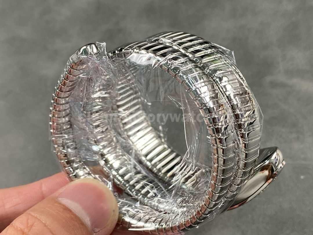 BV Factory Bvlgari Quartz Serpenti 101910 35mm Full Steel Roman Numerals Silver (solid) Dial (4)