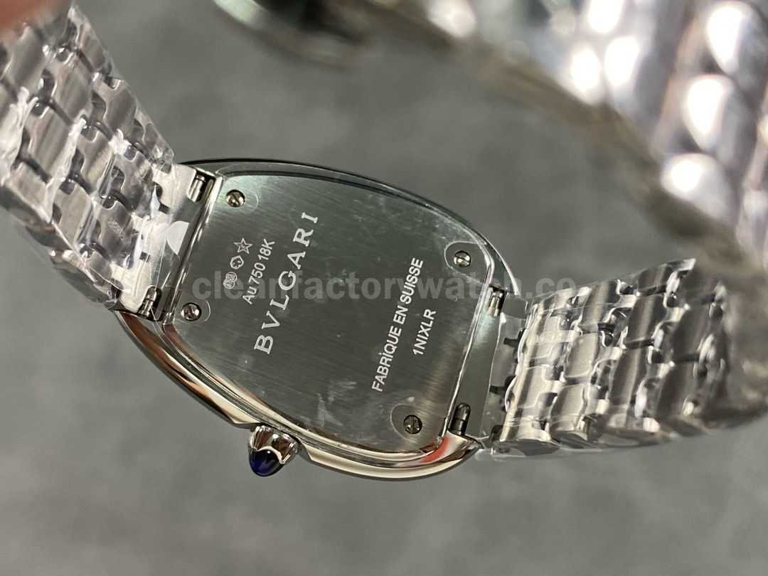 BV Factory Bvlgari Quartz Serpenti 103148 33mm Full Steel Blue Roman Numerals Silver (solid) Dial (6)