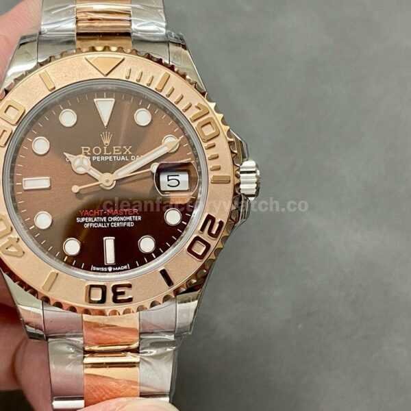 CVS Factory Rolex Yacht-Master 268621-0003 37MM Half Rose Gold Brown Dial