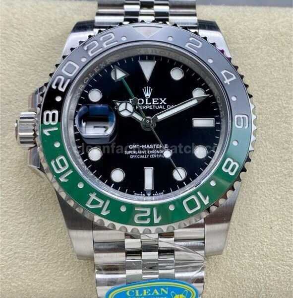 Clean Factory Rolex 126720VTNR-0002 Sprite GMT-MASTER II 40MM Full 904L Black Dial Jubilee