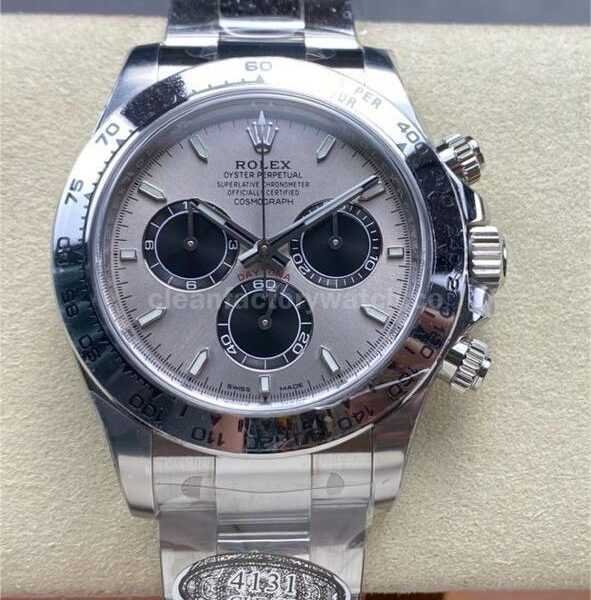 Clean Factory Rolex Daytona 126509-0003 40mm Full White Gold Silver Dial