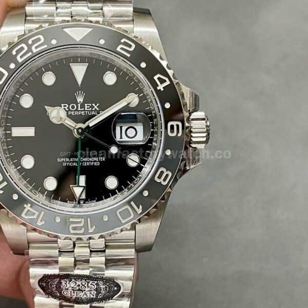 Clean Factory Rolex GMT-Master II 126710GRNR-0003 40mm Full 904L Black Dial Jubilee