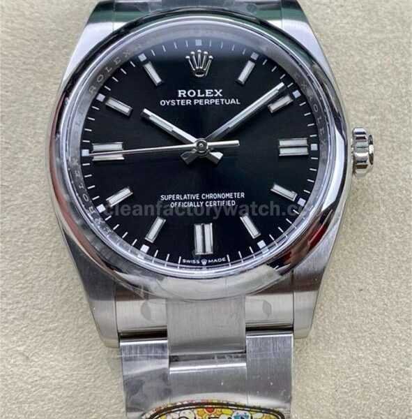 Clean Factory Rolex Oyster Perpetual 126000-0002 36mm Full 904L Black