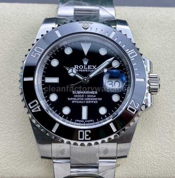 Clean Factory Rolex Submeriner Date 116610LN 40mm Full 904L Black Dial