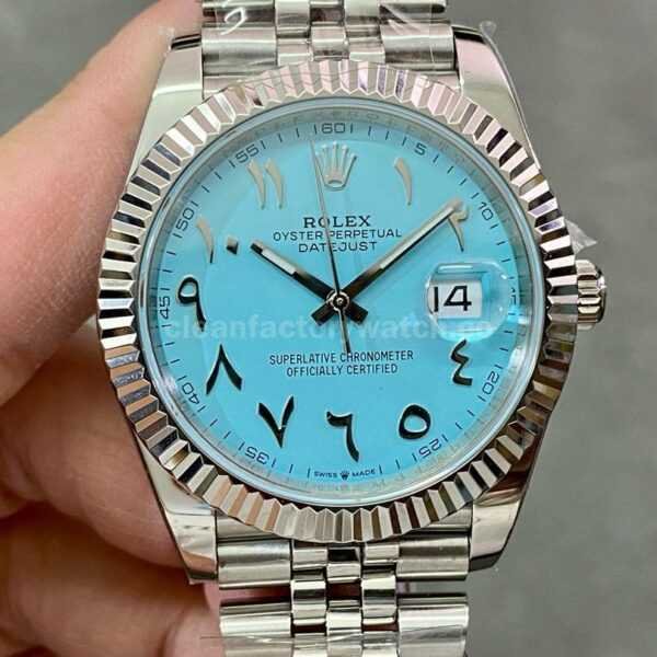 DIW Factory Rolex Datejust 126334 Limited Edition 41mm Full 904L Middle Eastern Digital Sky Blue Dial