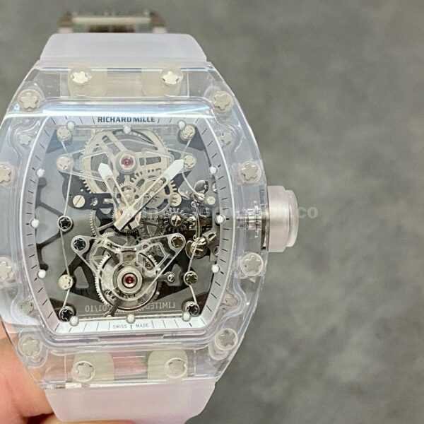 EUR Factory Richard Mille RM056 43mm Snow Glaze Rubber Strap Skeletonized Dial