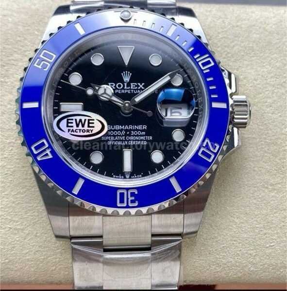 EWE Factory Rolex Submariner Date 126619LB 41mm Full White Gold Black Dial