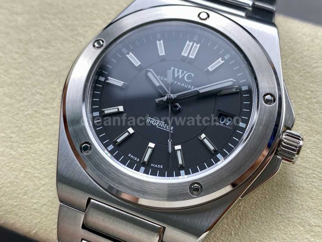 GH Factory IWC Ingenieur Automatic IW323902 40mm Full Steel Black Dial (2)