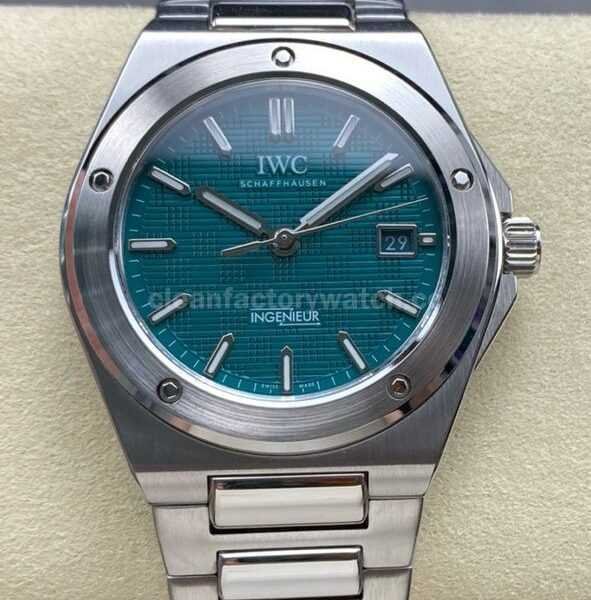 GH Factory IWC Ingenieur Automatic IW328903 40mm Full Steel Small Grid Green-Blue Dial