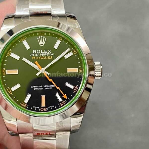 GM Factory Rolex Milgauss 116400GV 40mm Full 904L Black Dial
