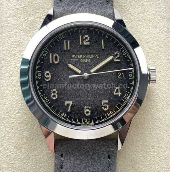 GR Factory Patek Philippe Calatrava 5226G-001 40mm White Gold Calf Skin Strap Arabic Numerals Grey Dial