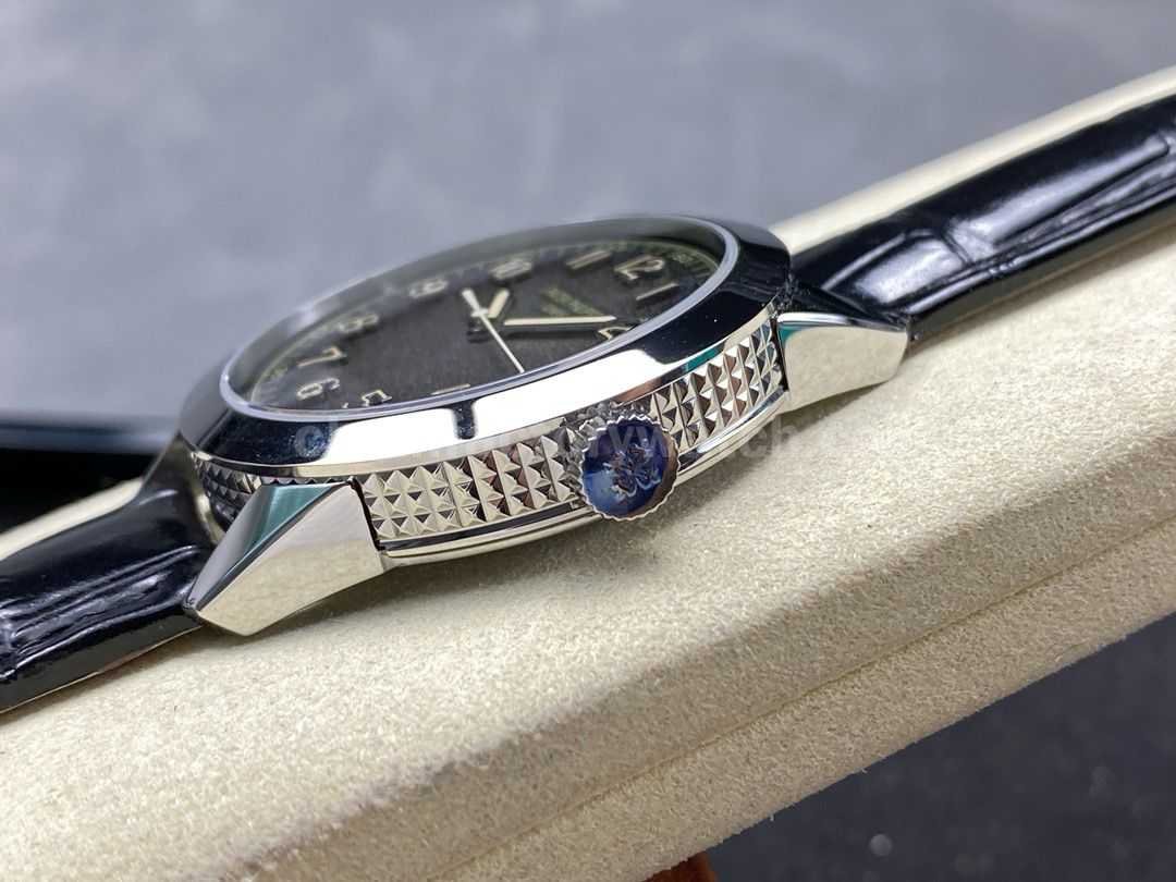 GR Factory Patek Philippe Calatrava 5226G 001 40mm White Gold Leather Strap Arabic Numerals Black