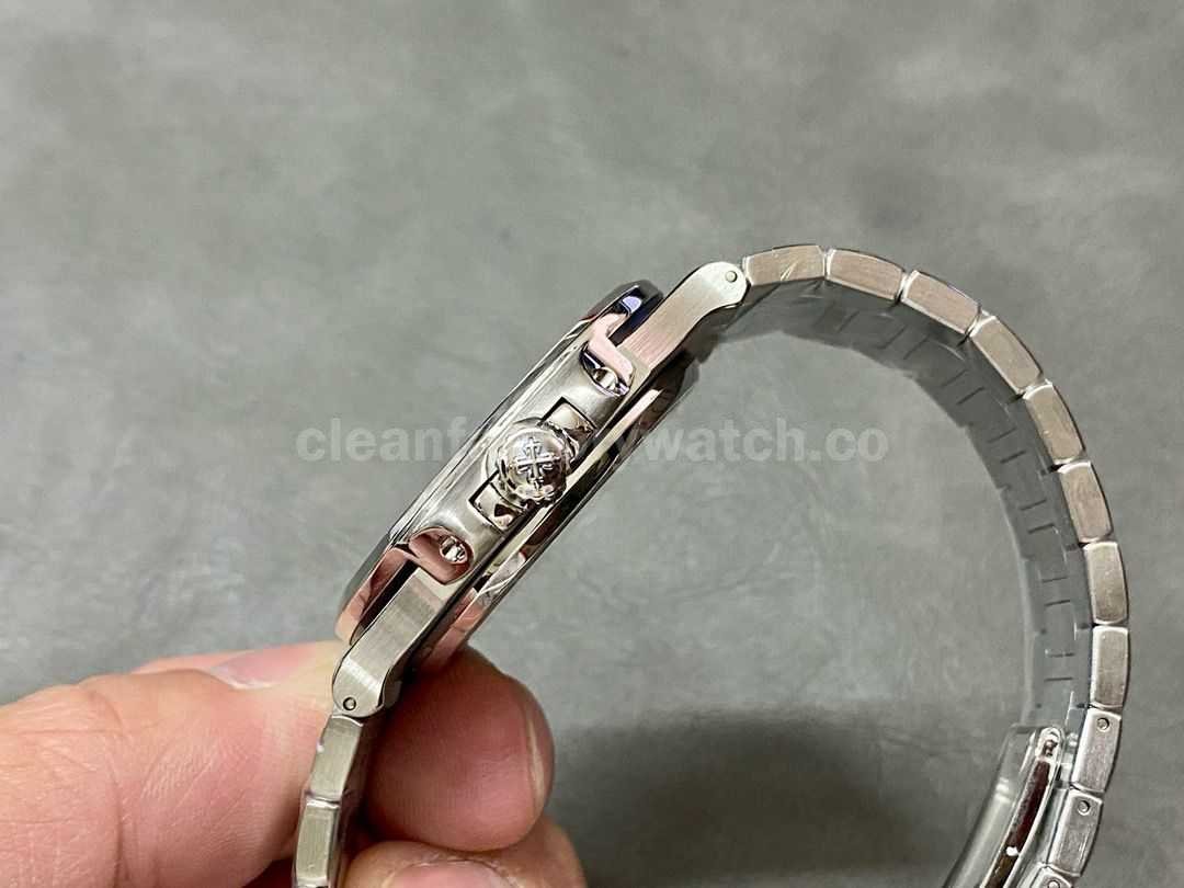 GR Factory Patek Philippe Emerald Nautilus 5711113P 001 40.5mm Full Platinum Black Dial (6)