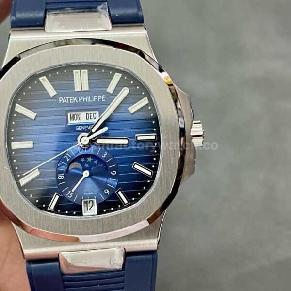 GR Factory Patek Philippe Nautilus 5726 Blue Rubber Strap Blue Dial