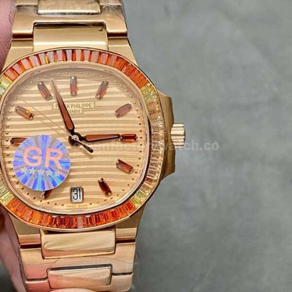 GR Factory Patek Philippe Nautilus 7118/1300R-001 Full Rose Gold  Rose Gold Dial