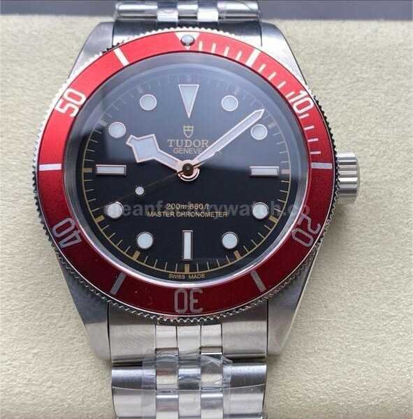 GR Factory Tudor Black Bay M7941A1A0RU-0003 41mm Red Bezel Full Steel Black Dial