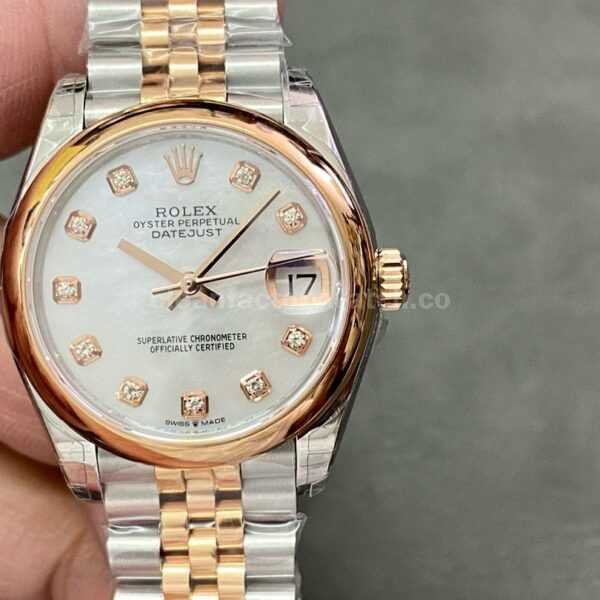 GS Factory Rolex Datejust 278241-0026 31mm Half Rose Gold Diamond Mop Mother Of Pearl Dial Jubilee