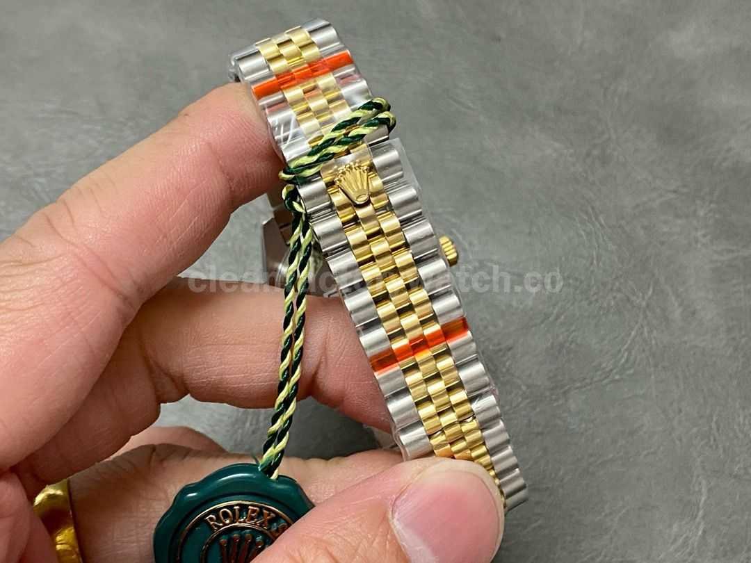 GS Factory Rolex Datejust 278273 0022 31MM Half Gold Diamond Mop Grey Dial Jubilee (6)