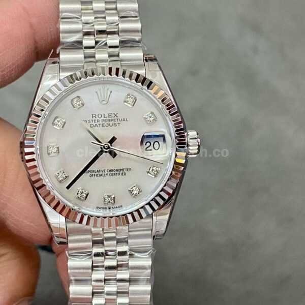 GS Factory Rolex Datejust 278274-0006 31mm Full 904L Diamond Mop White Mother Of Pearl Dial Jubilee