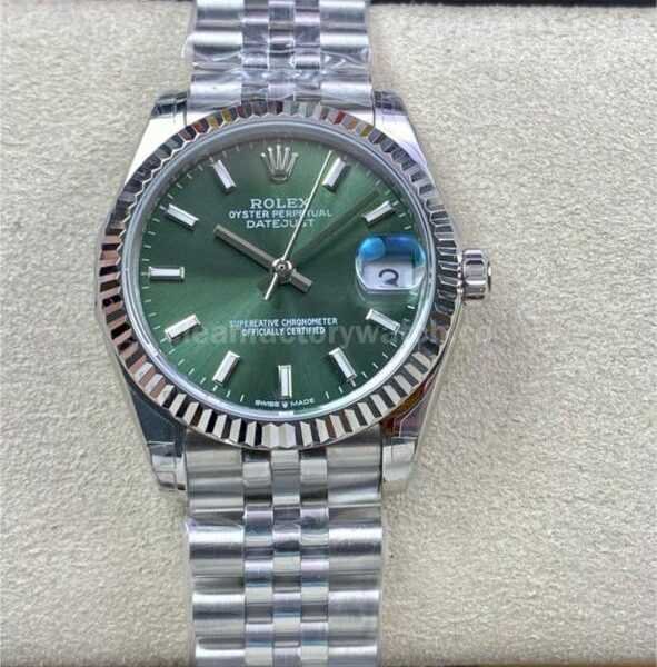 GS Factory Rolex Datejust 278274-0018 31mm Full 904L Mint Green Dial Jubilee