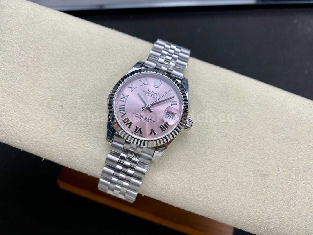 GS Factory Rolex Datejust 278274 0020 31MM Full 904L Roman Number Pink Dial Jubilee (4)