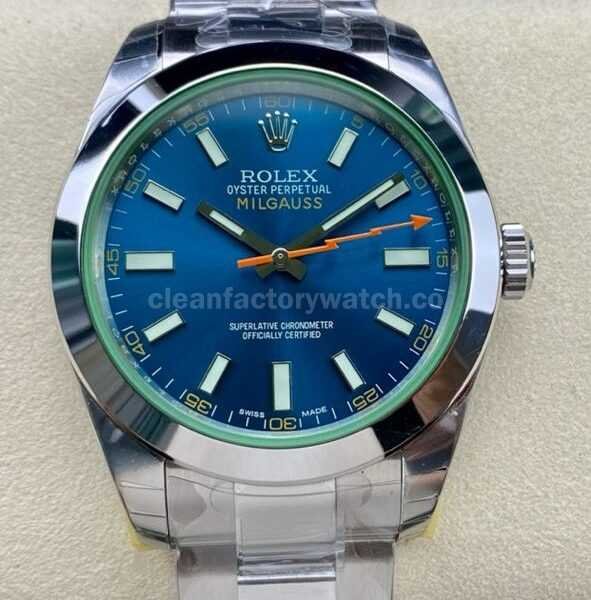 GS Factory Rolex Milgauss 116400GV 40mm Full 904L Blue Dial