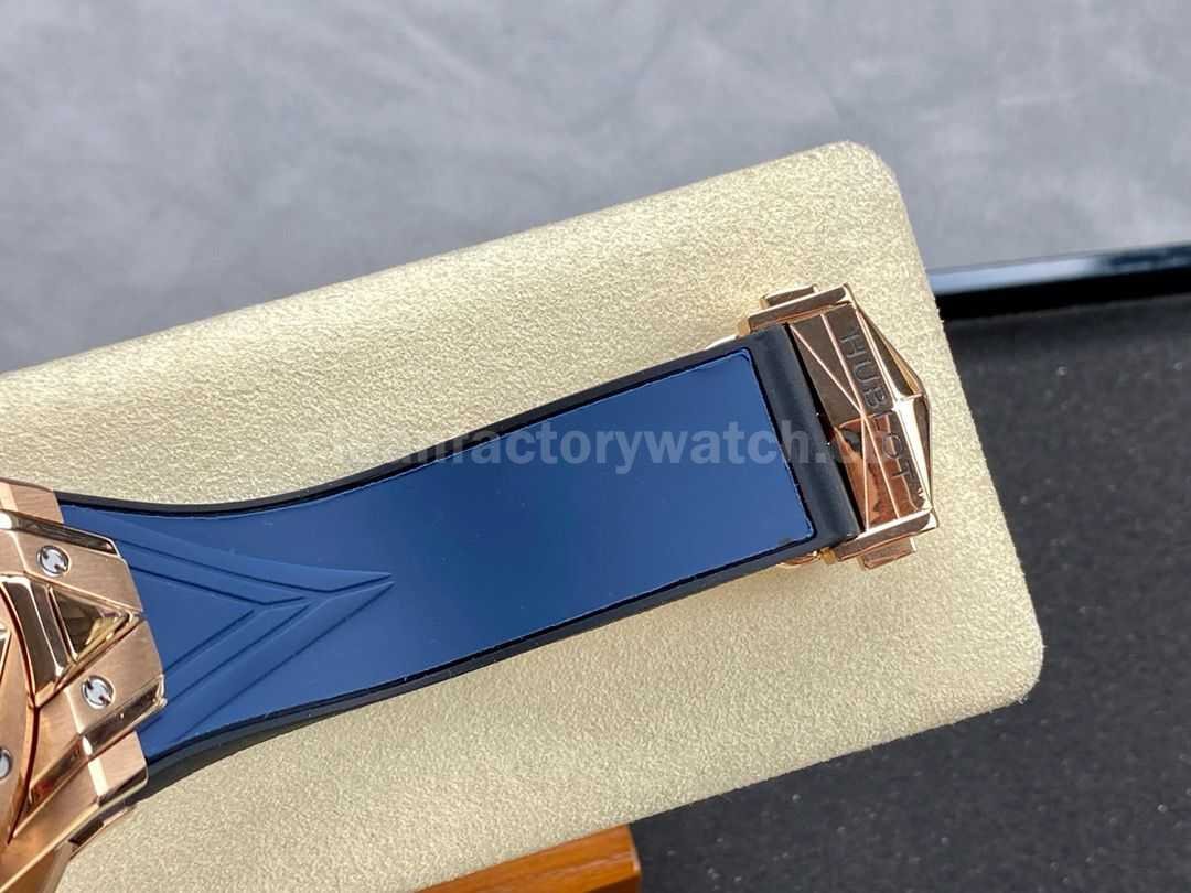 HB Factory Hublot Big Bang Sang Bleu 418.OX.5108.RX.MXM20 45mm Rose Gold Blue Rubber St (1)