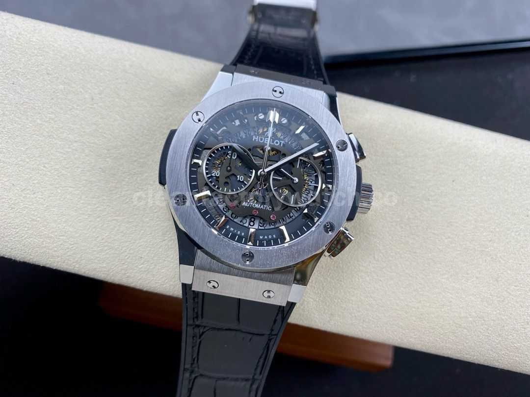 HB Factory Hublot Classic Fusion Aerofusion 525.NX.0170.RX 45mm Steel Rubber Strap Skel (3)