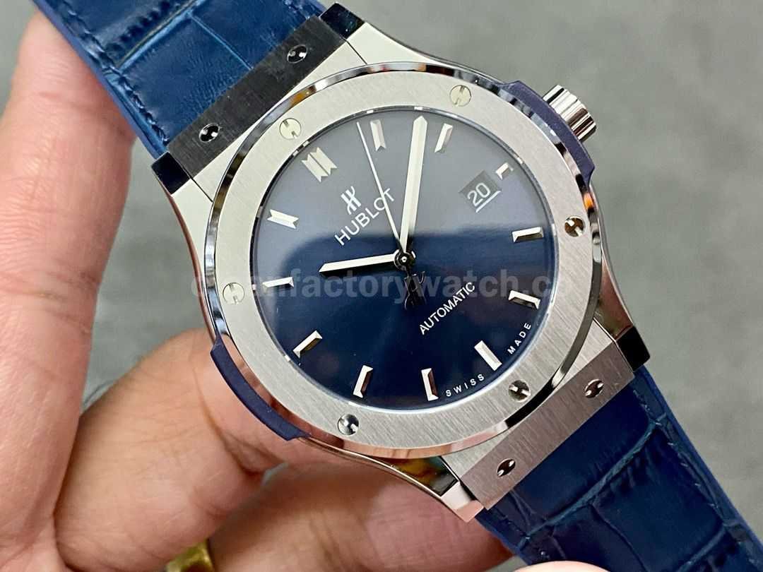 HB Factory Hublot Classic Fusion Blue 542.NX.7170.LR 42mm Rubber Strap Blue Dial (5)