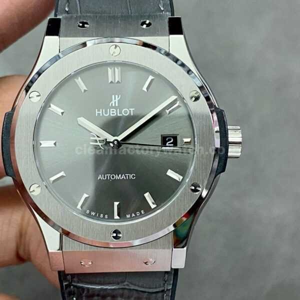 HB Factory Hublot Classic Fusion Racing Grey 542.NX.7071.LR 42mm Rubber Strap Grey Dial