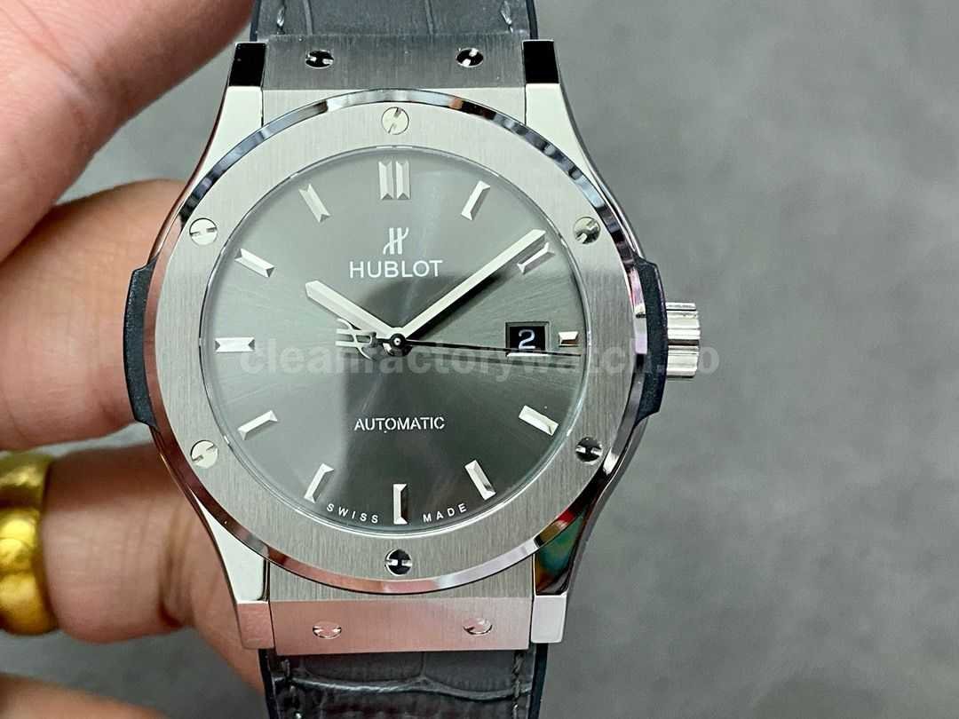 HB Factory Hublot Classic Fusion Racing Grey 542.NX.7071.LR 42mm Rubber Strap Grey Dial (1)