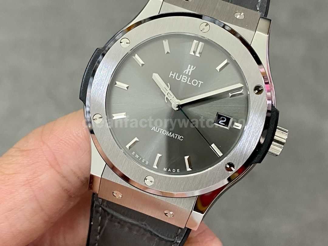 HB Factory Hublot Classic Fusion Racing Grey 542.NX.7071.LR 42mm Rubber Strap Grey Dial (3)