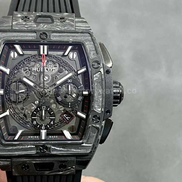 HUB Factory Hublot Spirit Of Big Bang Limited Edition 42mm Carbon Fiber Rubber Strap Skeletonized Dial