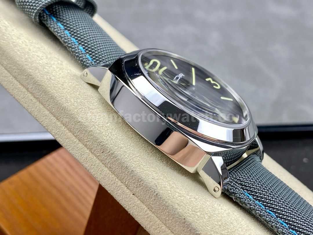HW Factory Panerai Luminor Base Logo PAM00774 44mm Steel Textile Strap Black Dial (1)