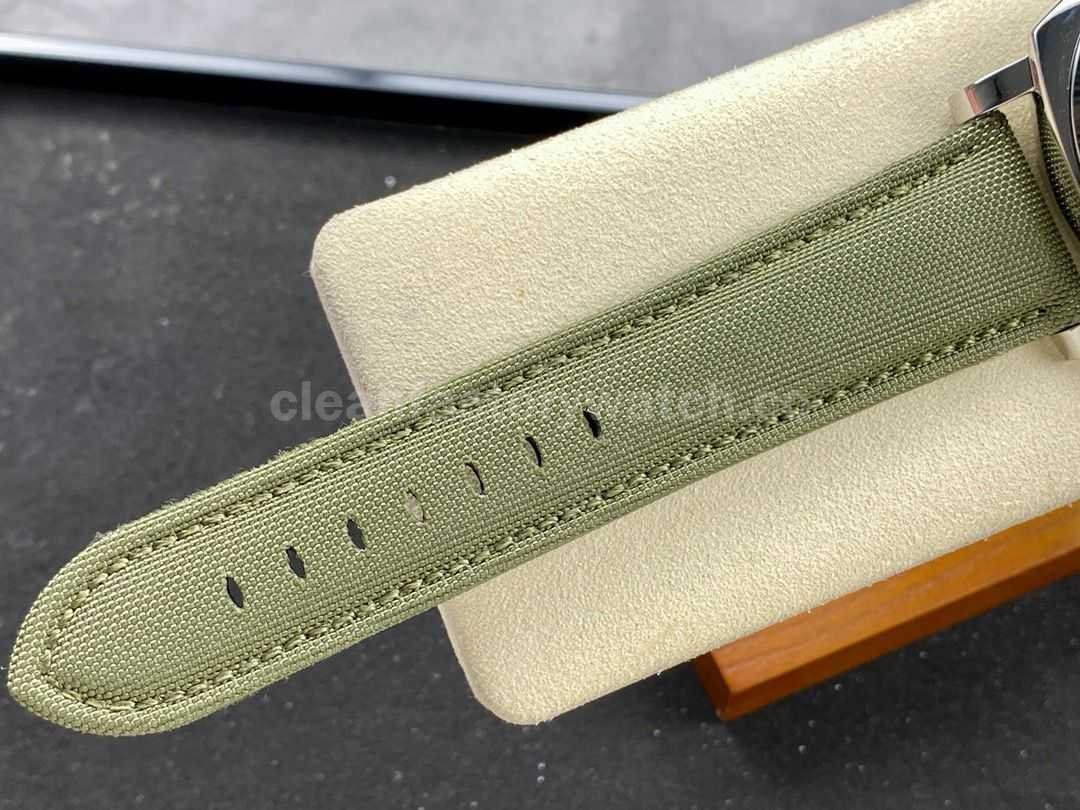 HW Factory Panerai Lumnior 1950 PAM606 47mm Steel Leather Strap Arabic Numerals Black Dial (1)