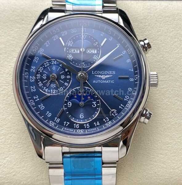 LGS Factory Longines Master Collection L2.673.4.92.6 Moonphase 40mm Full Steel Blue Dial