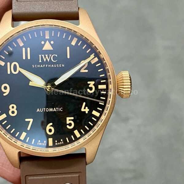 M+ Factory IWC Big Pilot IW329703 Bronze Leather Strap Black Dial