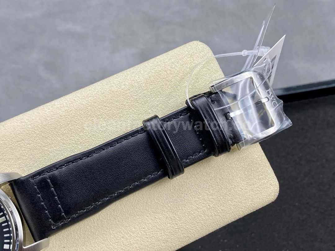 M+Factory IWC Pilot Mark IW328201 40mm Steel Leather Strap Arabic Numerals Black Dial (2)