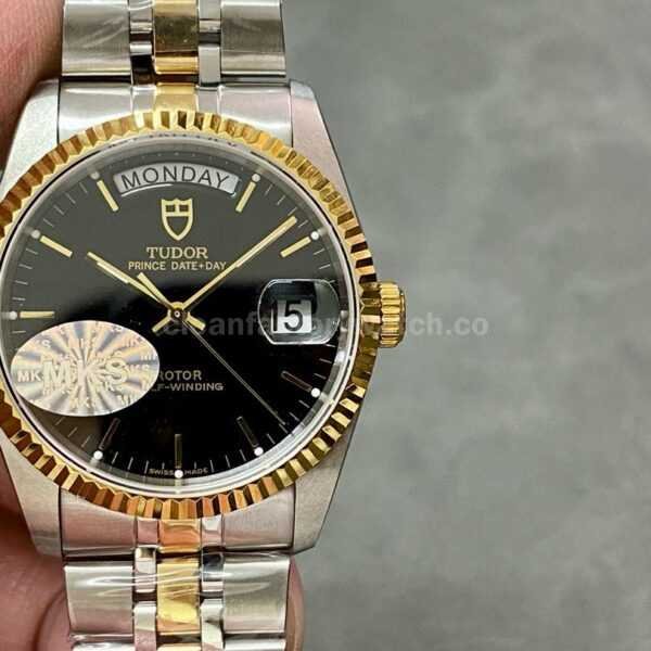 MKS Factory Tudor Date-Day 76213-62483-BK 35mm Half Gold Black Dial
