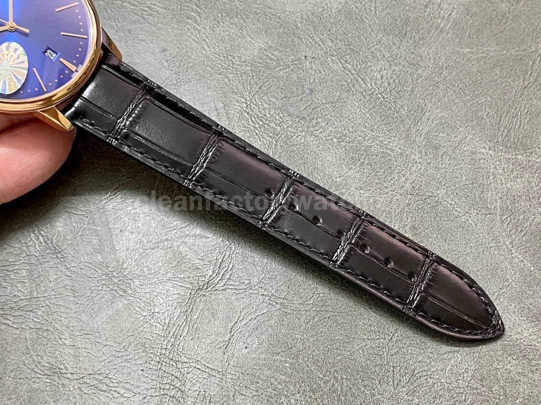 MKS Factory Vacheron Constantin Patrimony 85180000R B515 40mm Rose Gold Leather Strap Blue Dial ( (3)