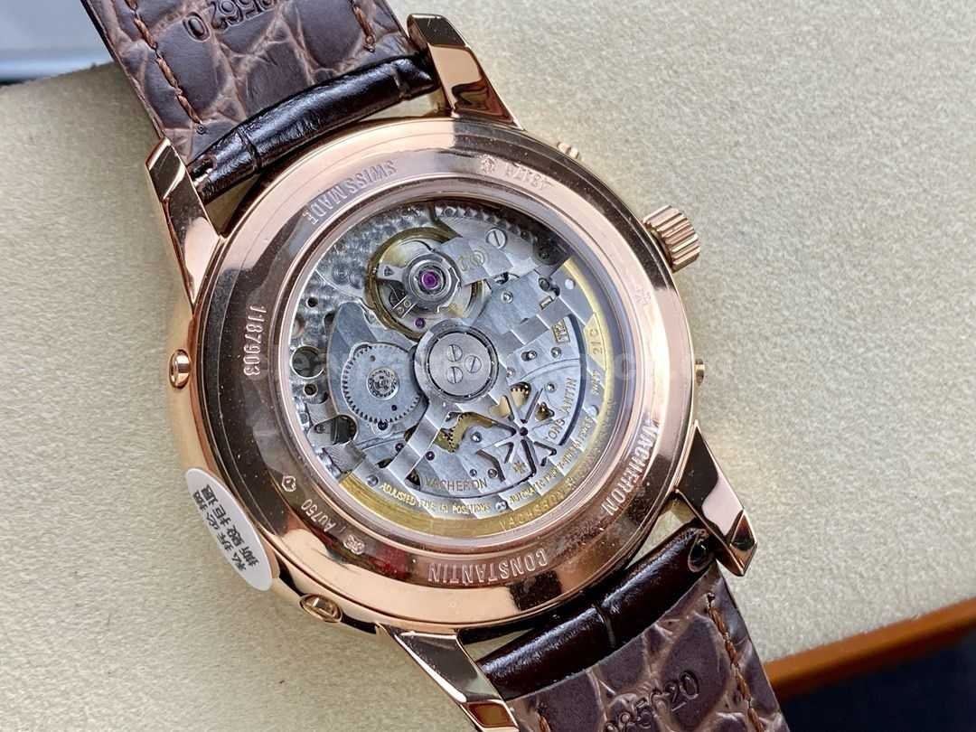 MX Factory Vacheron Constantin Patrimony 43175000R 9687 41mm Rose Gold Leather Strap Silver Dial (1)