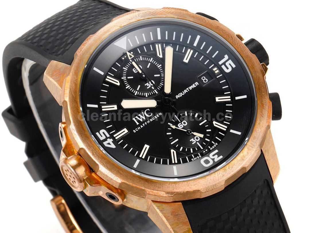N1 Factory IWC Aquatimer Chronograph IW379503 44mm Bronze Rubber Strap Black Dial (4)