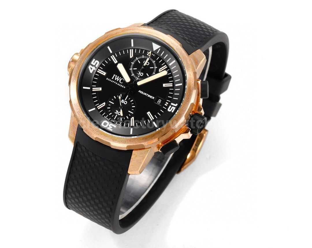 N1 Factory IWC Aquatimer Chronograph IW379503 44mm Bronze Rubber Strap Black Dial (6)